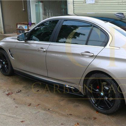 Universal Carbon Fibre Side Skirts by A Style, showcasing sleek, lightweight side skirts with a glossy carbon fiber finish.