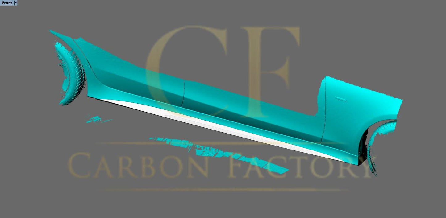 Carbon Fibre Side Sill Covers for Mercedes Benz C257 CLS 19-Present - Carbon Factory