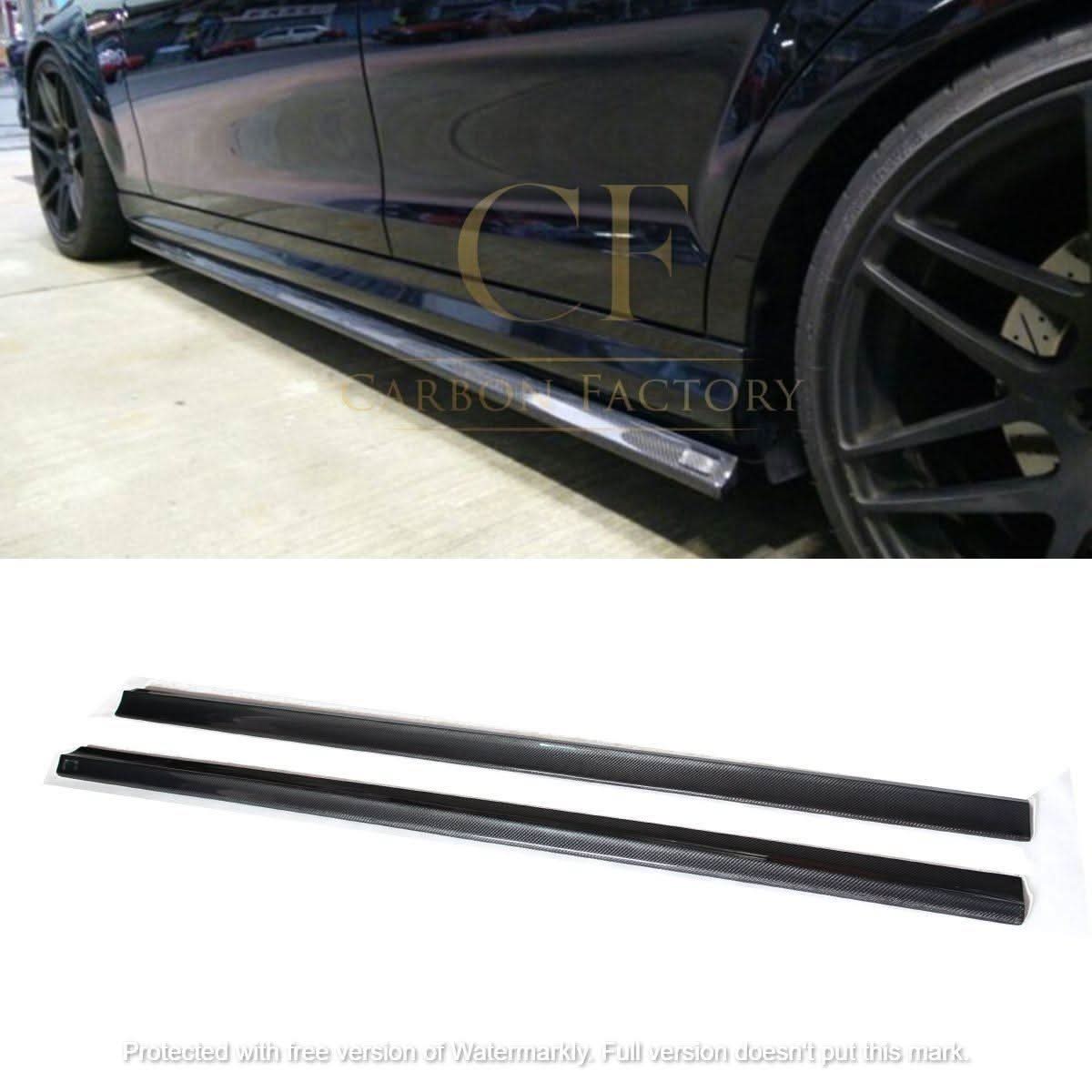 Carbon Fibre Side Skirts for Mercedes Benz W204 C63 Facelift 12-14 - Carbon Factory