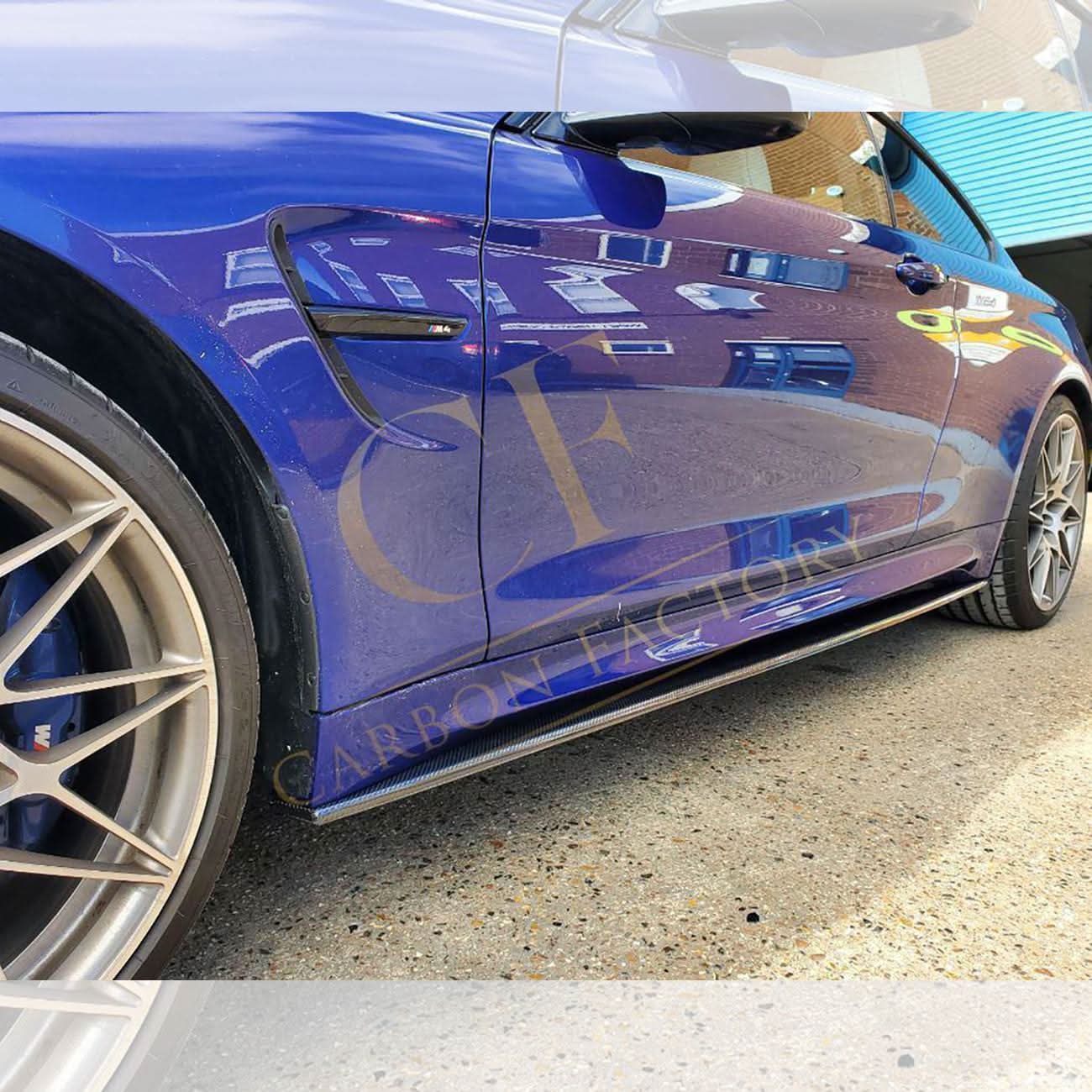 MP Style Carbon Fibre Side Skirts Extension for BMW F80 M3 14-20 - Carbon Factory