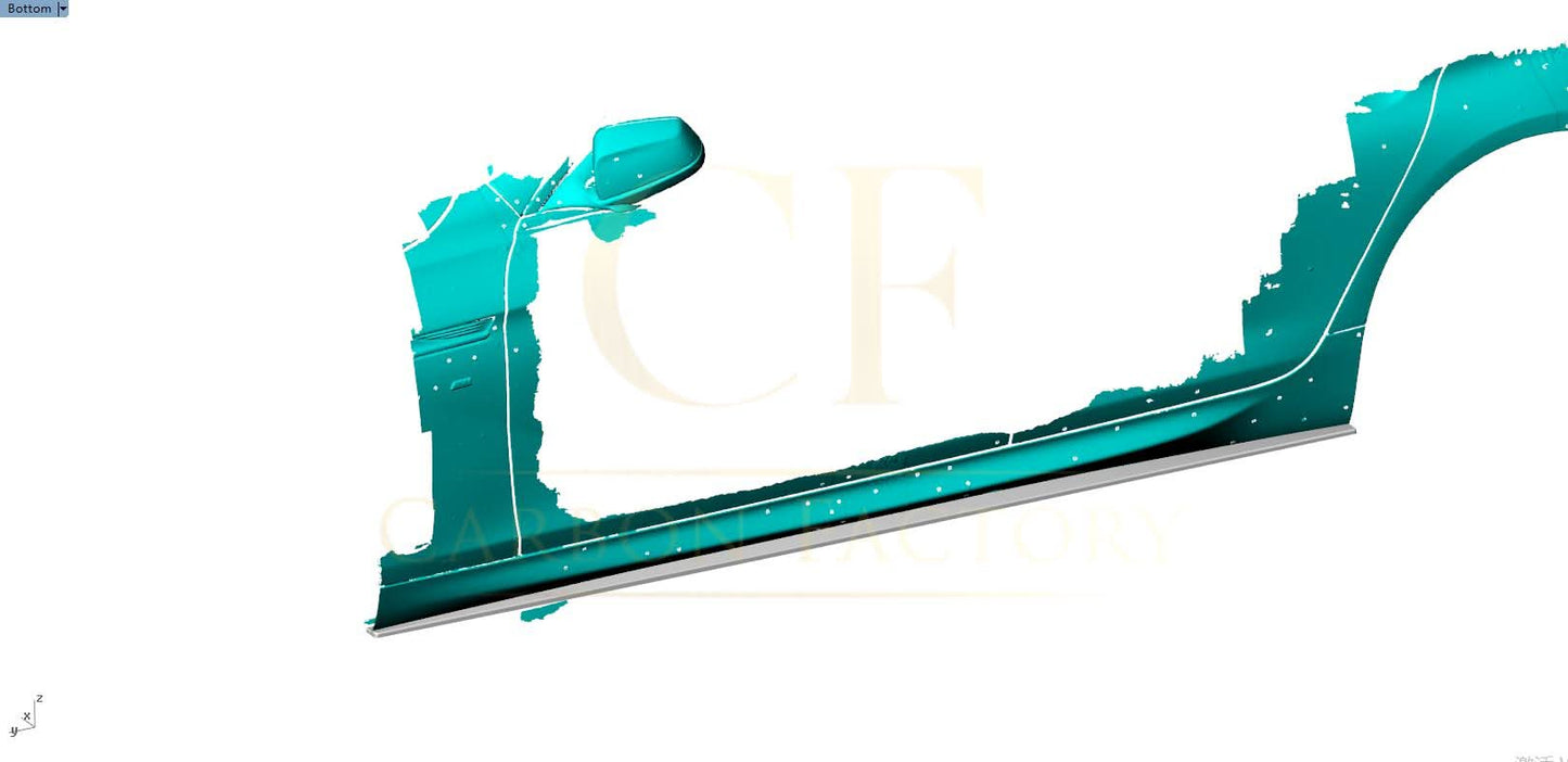 MP Style Carbon Fibre Side Skirts for BMW 6 Series F06 inc M6 4 Door 11-18 - Carbon Factory