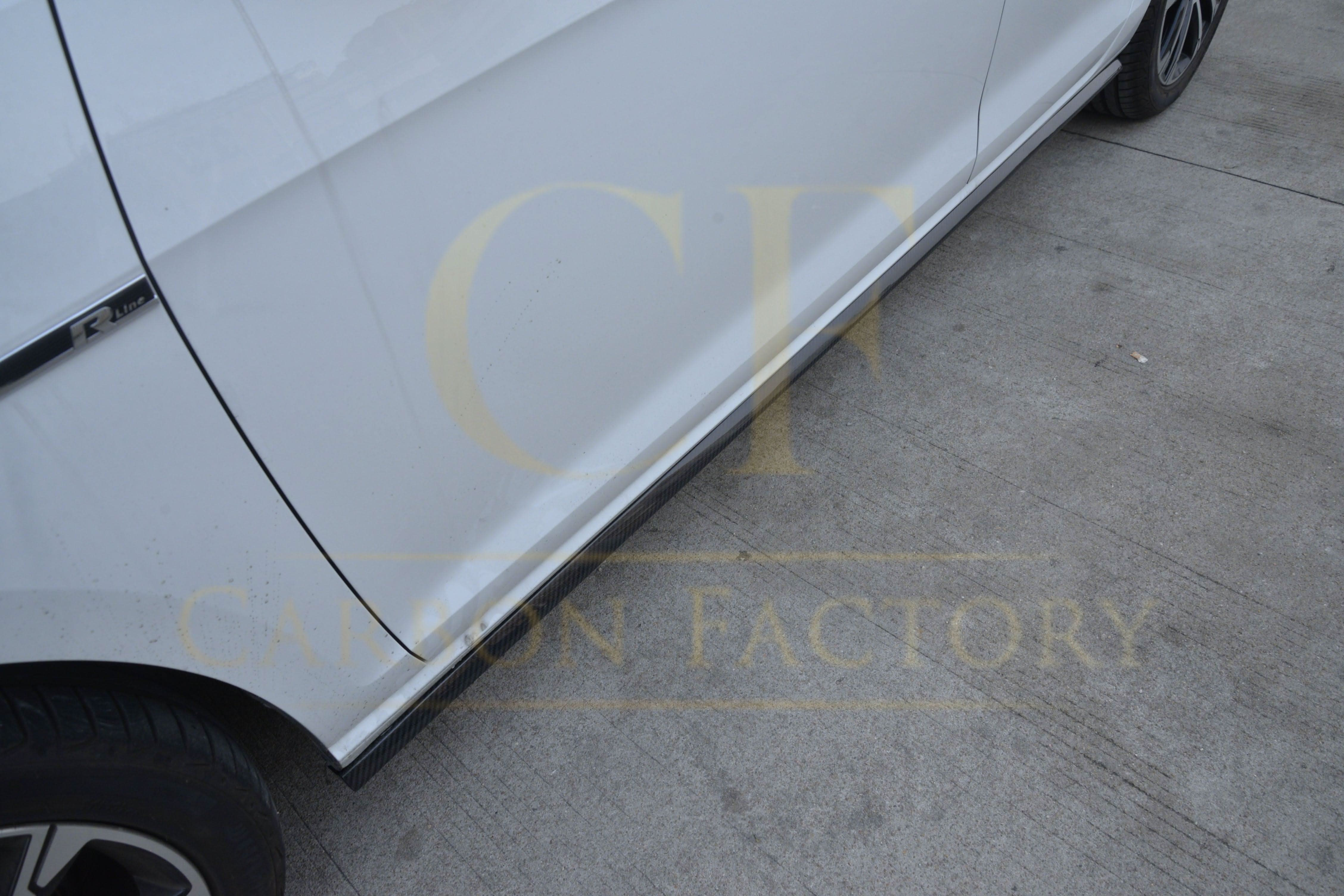 OEM Style Carbon Fibre Side Skirts for VW Golf MK7.5 inc R 17-20 - Carbon Factory