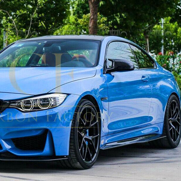 PSM Style Carbon Fibre Side Skirts Extension for BMW F80 M3 14-20 - Carbon Factory