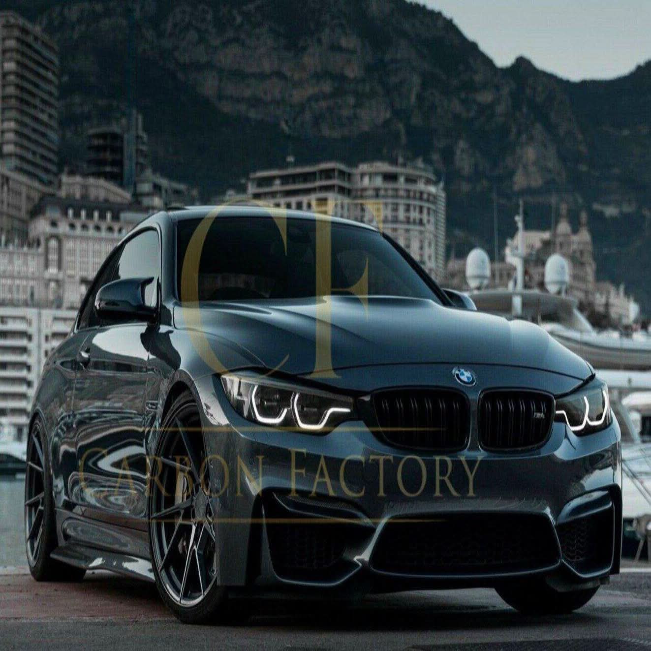 PSM Style Carbon Fibre Side Skirts Extension for BMW F80 M3 14-20 - Carbon Factory