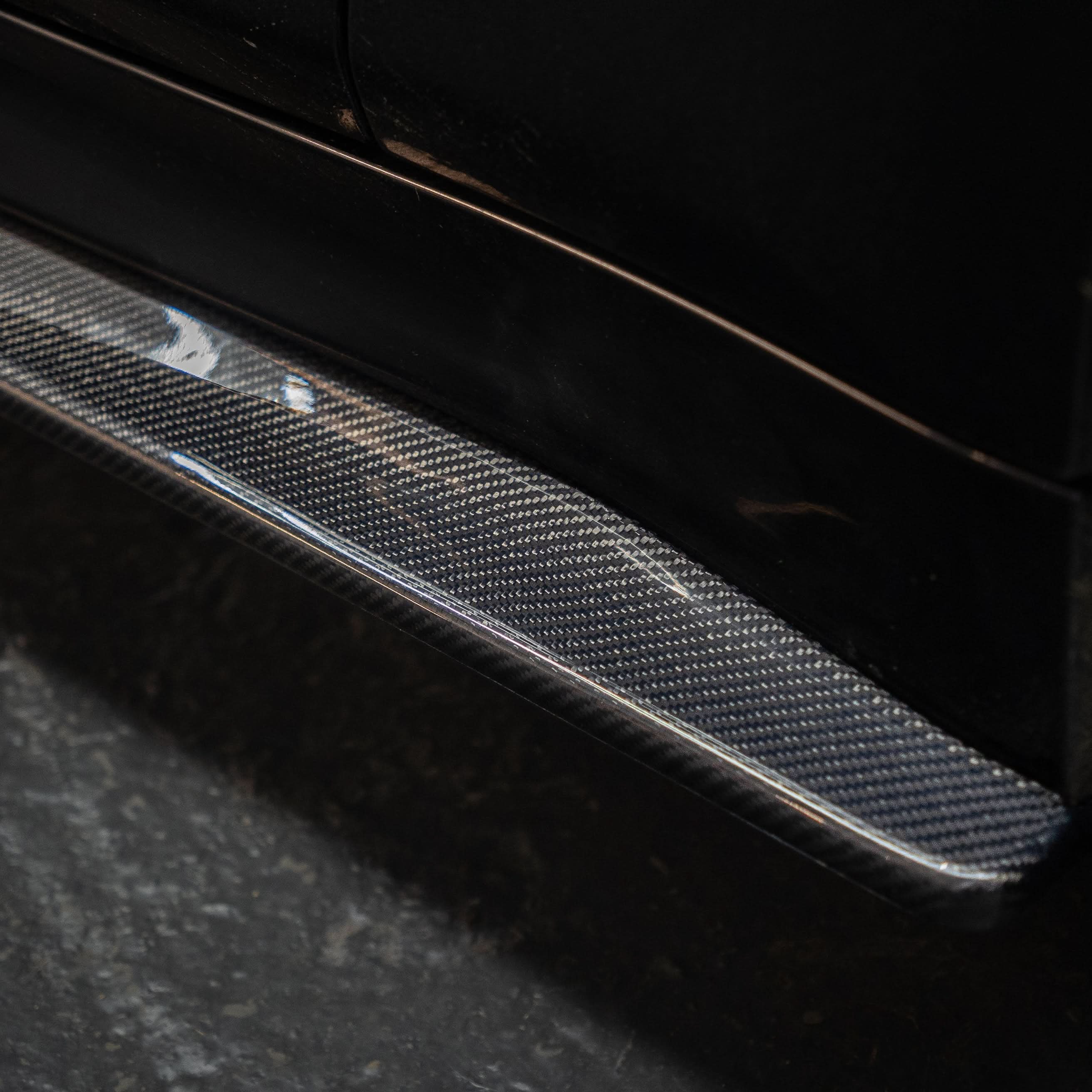 PSM Style Carbon Fibre Side Skirts Extension for BMW F82 F83 M4 14-20 - Carbon Factory