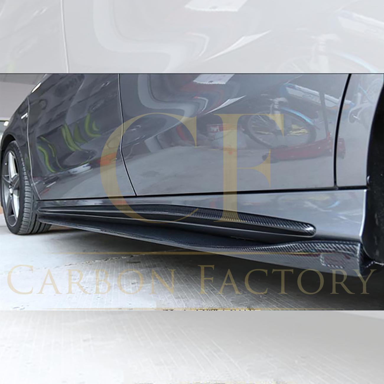 RZ Style Carbon Fibre Side Skirts for Mercedes Benz W176 A Class C117 Coupe 13-18 - Carbon Factory
