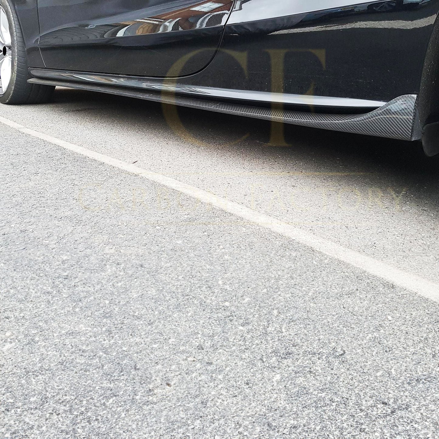 V Style Carbon Fibre Side Skirts for Audi B8 B8.5 A5 S5 2 Door 07-16 - Carbon Factory