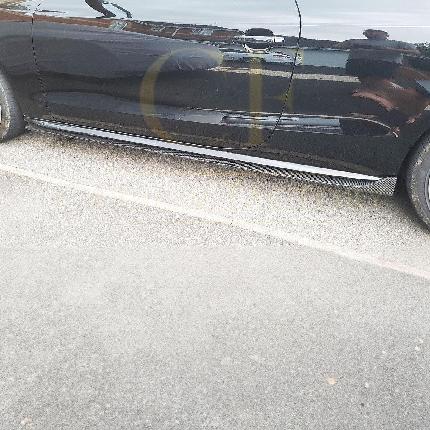 V Style Carbon Fibre Side Skirts for Audi B8 B8.5 A5 S5 2 Door 07-16 - Carbon Factory
