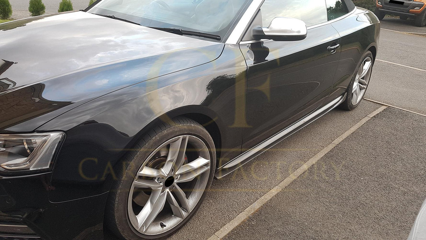 V Style Carbon Fibre Side Skirts for Audi B8 B8.5 A5 S5 2 Door 07-16 - Carbon Factory