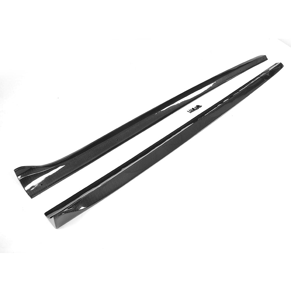 V Style Carbon Fibre Side Skirts for Audi B8 B8.5 A5 S5 2 Door 07-16 - Carbon Factory