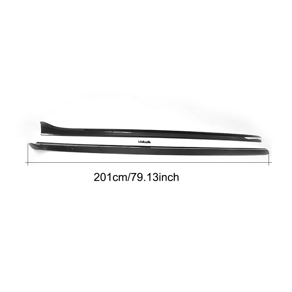 V Style Carbon Fibre Side Skirts for Audi B8 B8.5 A5 S5 2 Door 07-16 - Carbon Factory