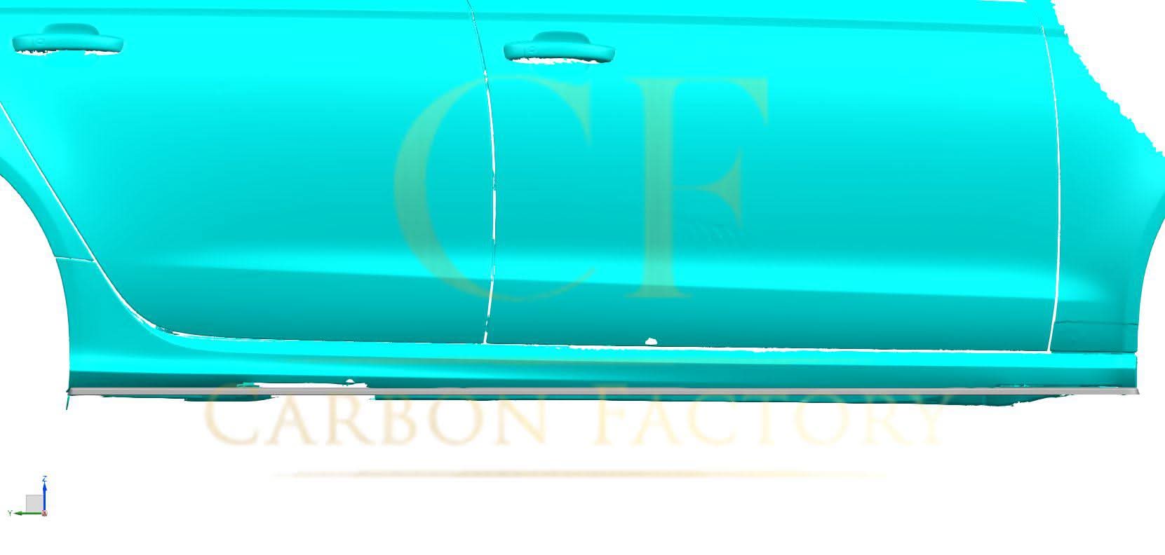 V Style Carbon Fibre Side Skirts for Audi C7 RS6 13-18 - Carbon Factory