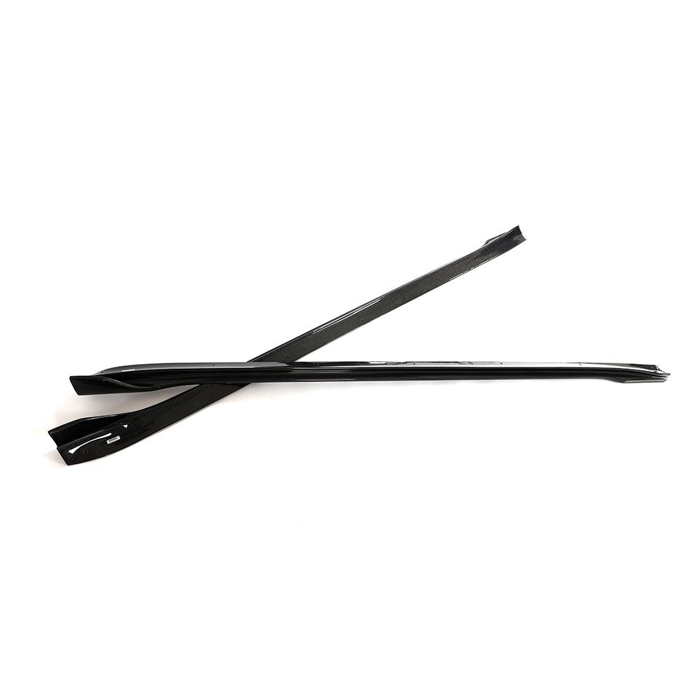 V Style Carbon Fibre Side Skirts for Tesla Model 3 Facelift 18-23 - Carbon Factory
