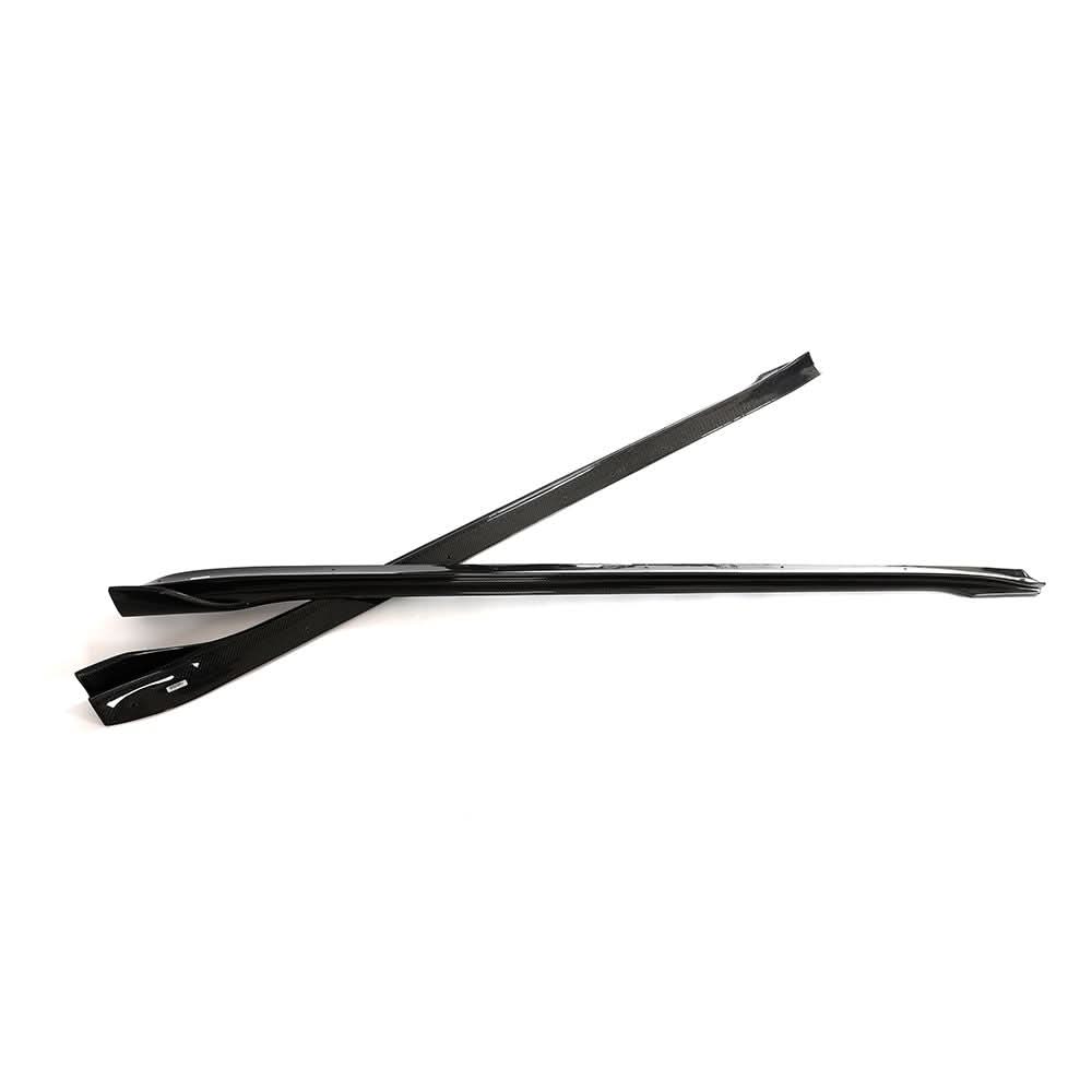 V Style Carbon Fibre Side Skirts for Tesla Model 3 Facelift 18-23 - Carbon Factory