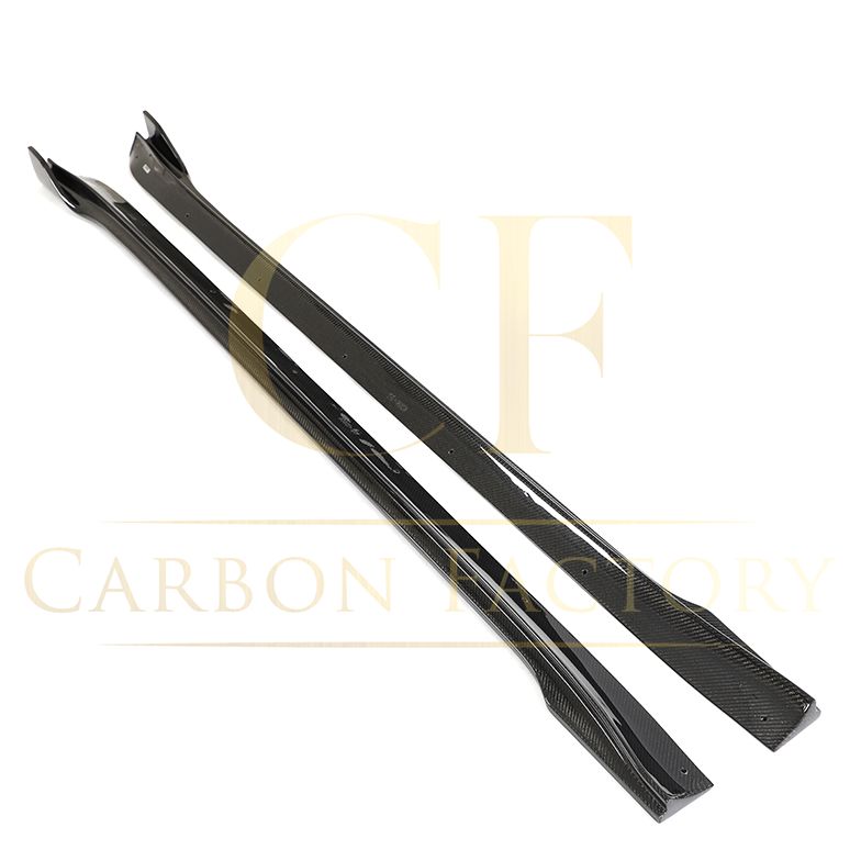 V Style Carbon Fibre Side Skirts for Tesla Model 3 Facelift 18-23 - Carbon Factory