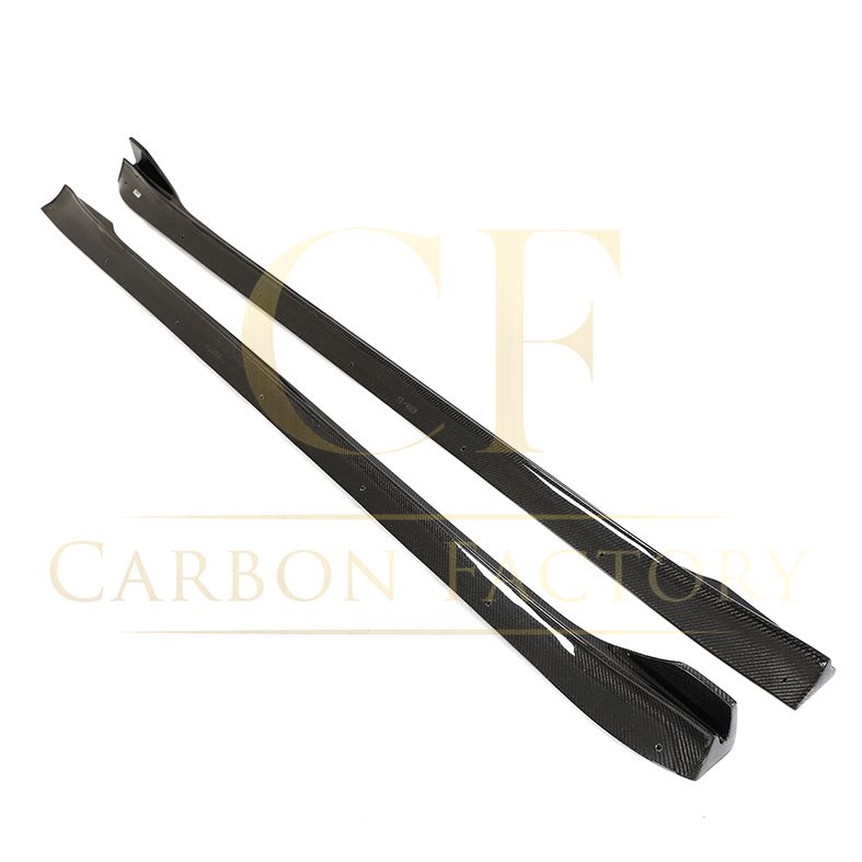 V Style Carbon Fibre Side Skirts for Tesla Model 3 Facelift 18-23 - Carbon Factory