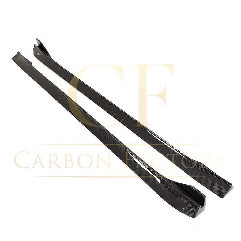 V Style Carbon Fibre Side Skirts for Tesla Model 3 Facelift 18-23 - Carbon Factory