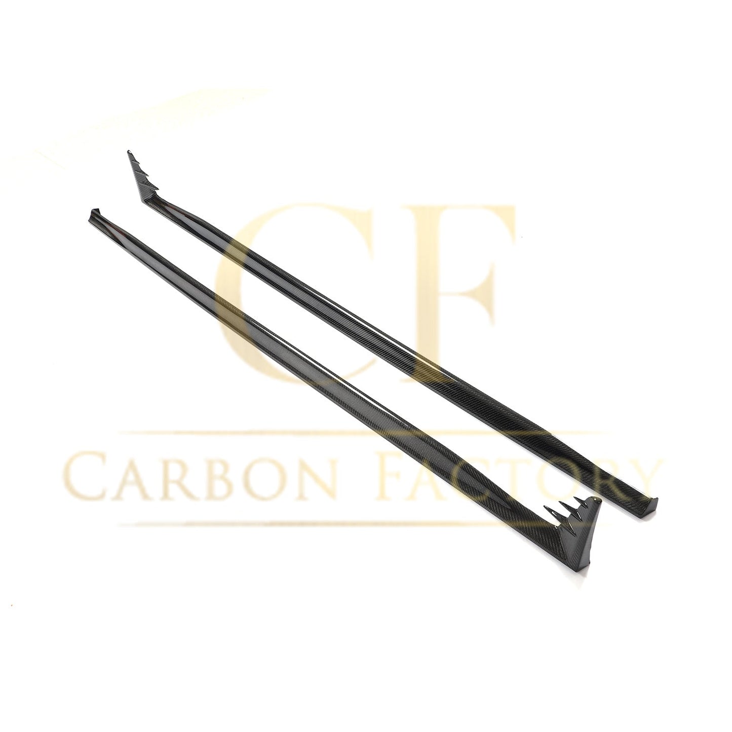 V Style Carbon Fibre Side Skirts for VW Golf MK8 GTI & R Line 21-Present - Carbon Factory