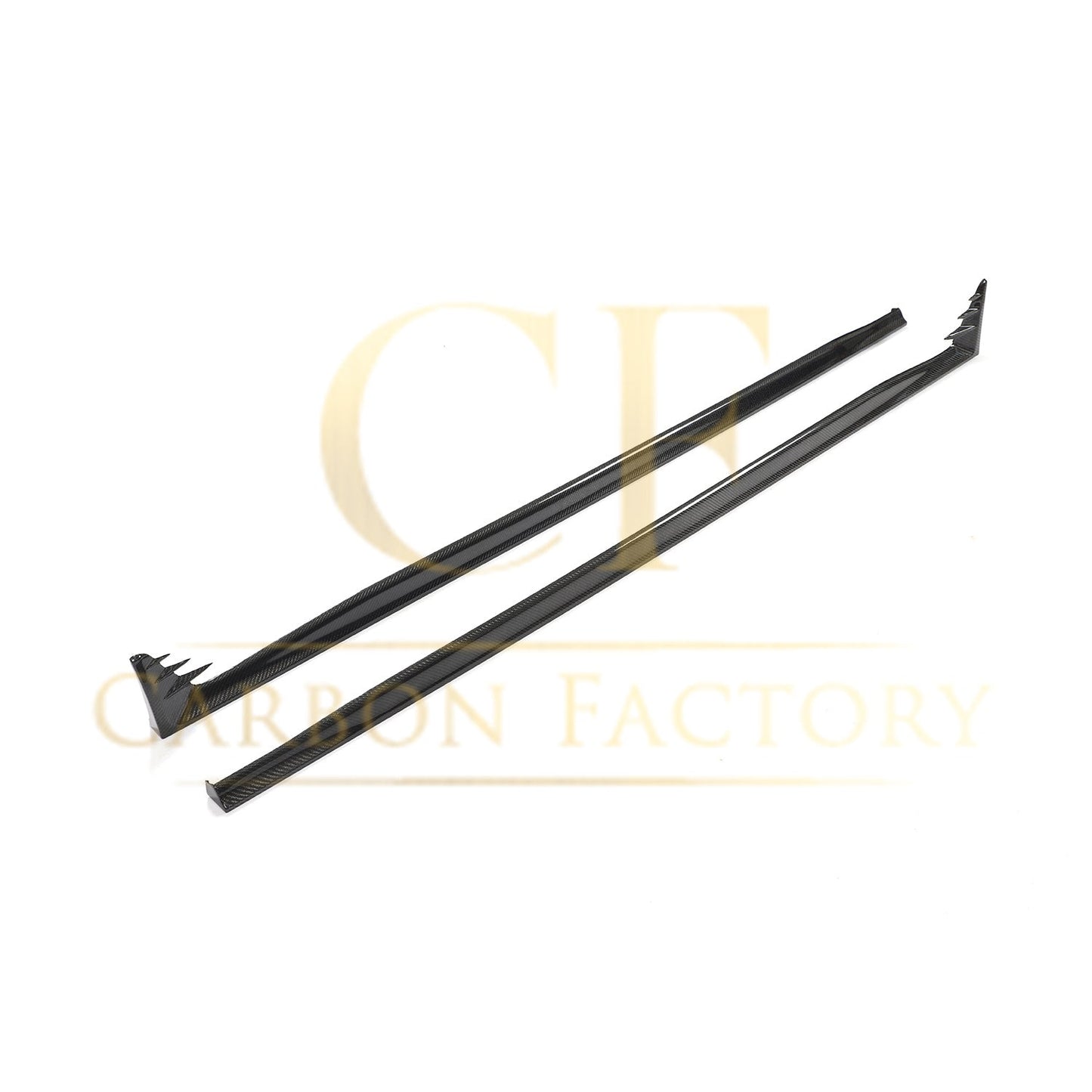 V Style Carbon Fibre Side Skirts for VW Golf MK8 GTI & R Line 21-Present - Carbon Factory