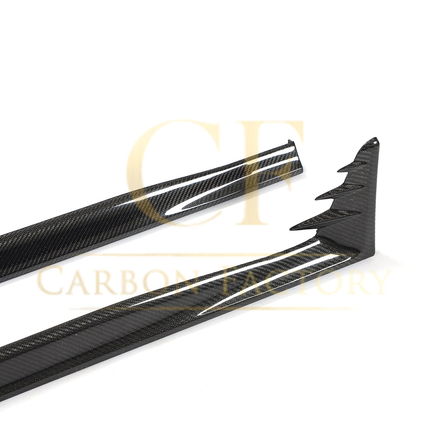 V Style Carbon Fibre Side Skirts for VW Golf MK8 GTI & R Line 21-Present - Carbon Factory