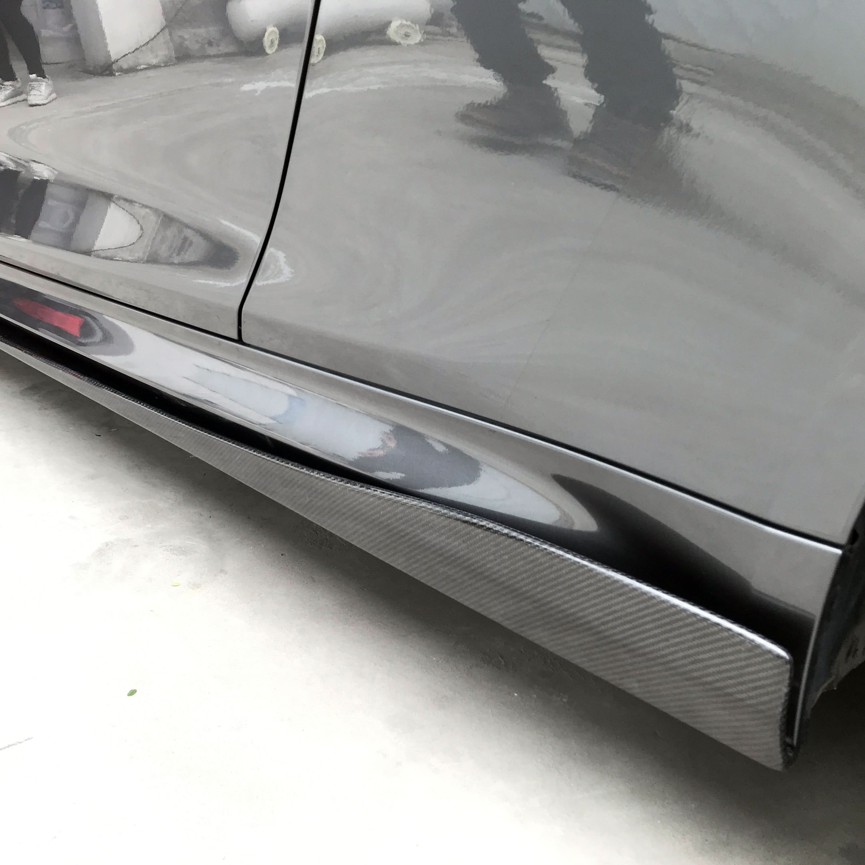 V Style Carbon Fibre Side Skirts Extension for BMW F80 M3 F82 F83 M4 2014-2020 - Carbon Factory