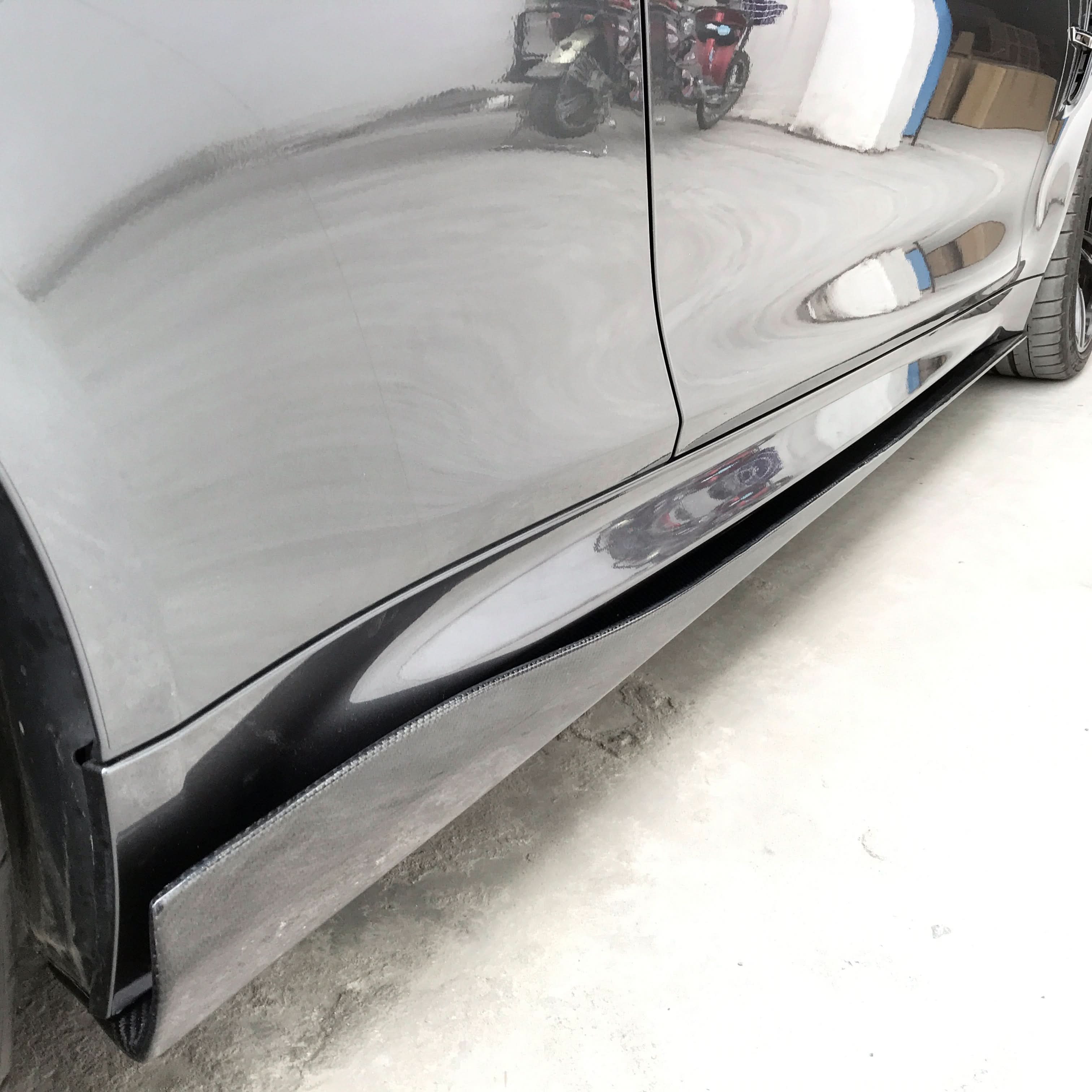 V Style Carbon Fibre Side Skirts Extension for BMW F80 M3 F82 F83 M4 2014-2020 - Carbon Factory