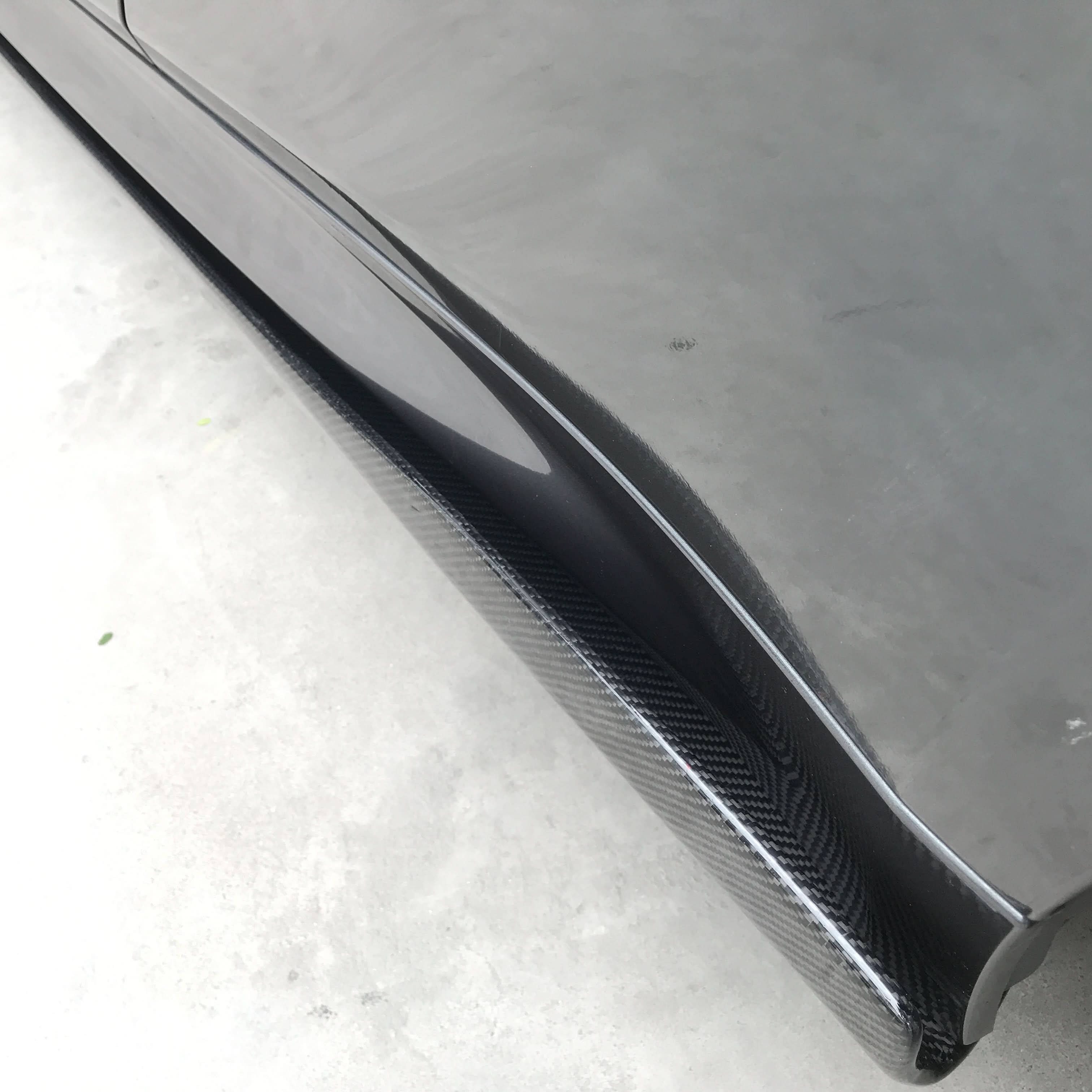 V Style Carbon Fibre Side Skirts Extension for BMW F80 M3 F82 F83 M4 2014-2020 - Carbon Factory