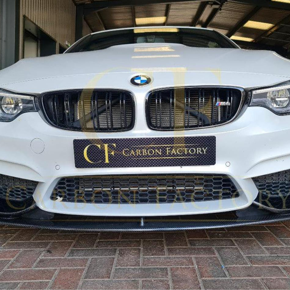 MP Style Carbon Fibre Front Splitter 3 Pieces Design for BMW F80 M3 F82 F83 M4 14-20 - Carbon Factory