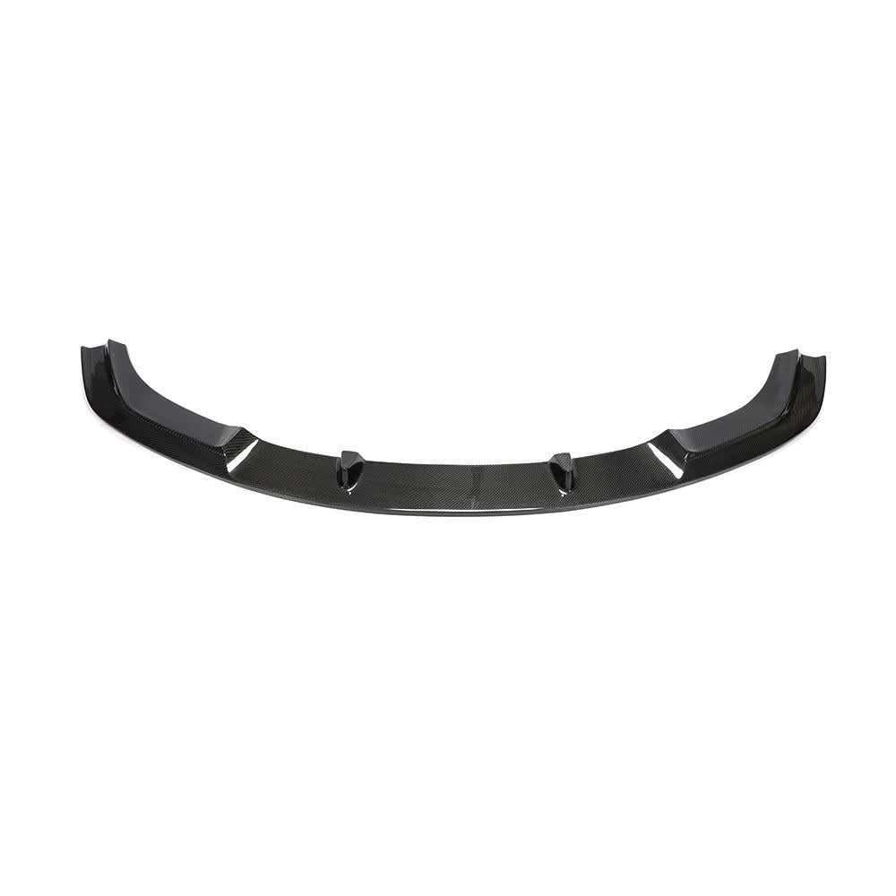 3D-style carbon fiber front splitter for BMW F87 M2 OG 2016-2018, enhances aerodynamics and sporty look.