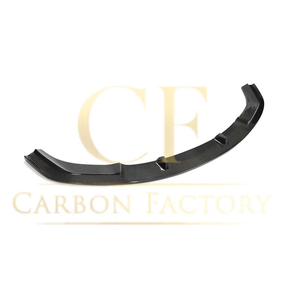 3D-style carbon fibre front splitter for BMW F87 M2 OG 2016-2018, enhancing aerodynamics and sporty appearance.