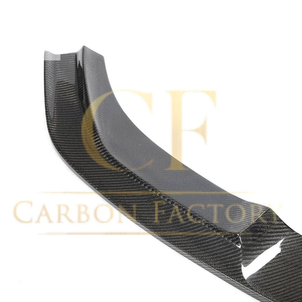 3D-style carbon fiber front splitter for BMW F87 M2 OG 2016-2018, enhancing aerodynamics and sporty appearance.