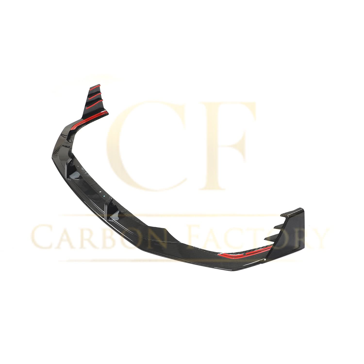 AB Style Pre-Preg Carbon Fibre Front Splitter for Audi 4K RS7 20-22 - Carbon Factory