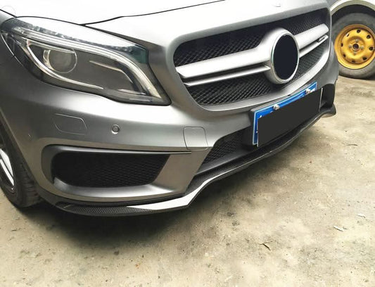 AMG Style Carbon Fibre Front Splitter for Mercedes Benz X156 GLA 13-16 - Carbon Factory