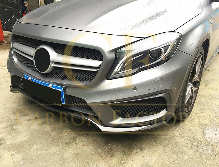 AMG Style Carbon Fibre Front Splitter for Mercedes Benz X156 GLA 13-16 - Carbon Factory