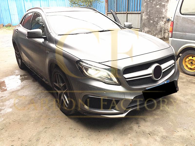 AMG Style Carbon Fibre Front Splitter for Mercedes Benz X156 GLA 13-16 - Carbon Factory
