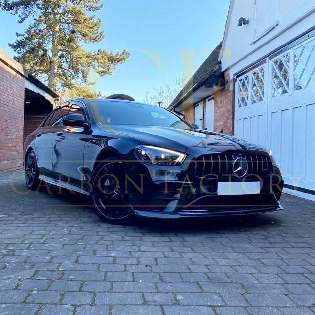 AMG Style Carbon Fibre Front Splitter for Mercedes W213 E Class Facelift Saloon 21-Present - Carbon Factory