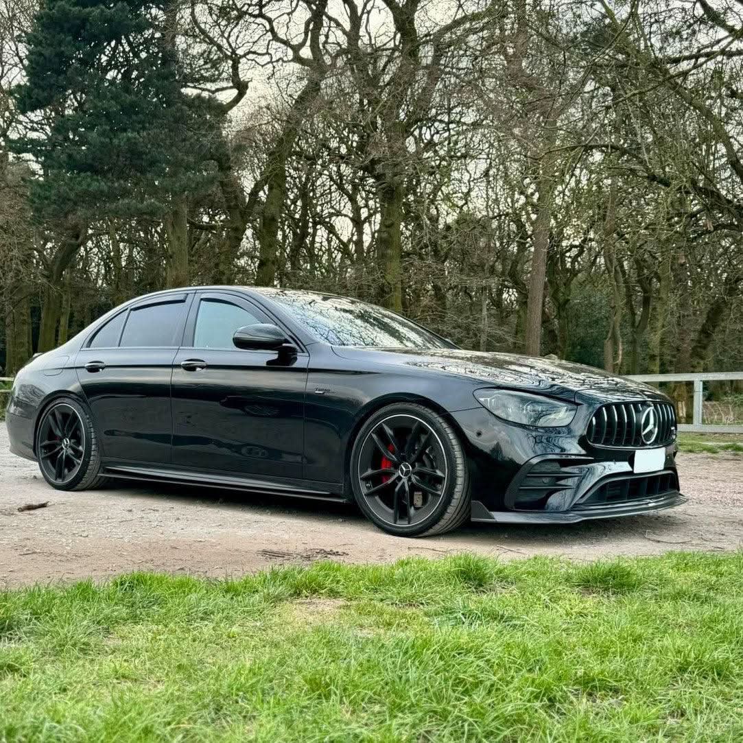 AMG Style Carbon Fibre Front Splitter for Mercedes W213 E Class Facelift Saloon 21-Present - Carbon Factory