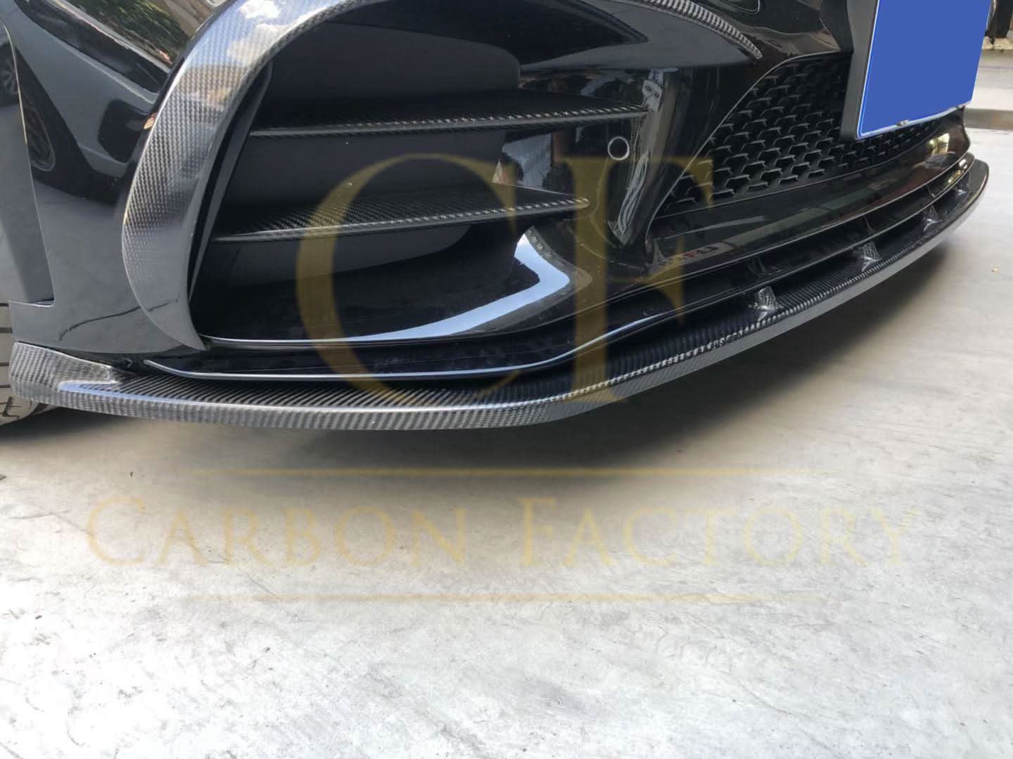 C43 Carbon Fibre Front Splitter for Mercedes Benz W205 C Class 20-21 - Carbon Factory