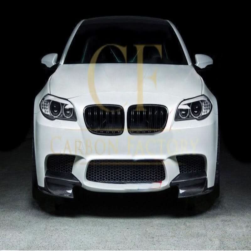 Carbon Fibre Front Splitter Covers for BMW F10 M5 10-17 - Carbon Factory