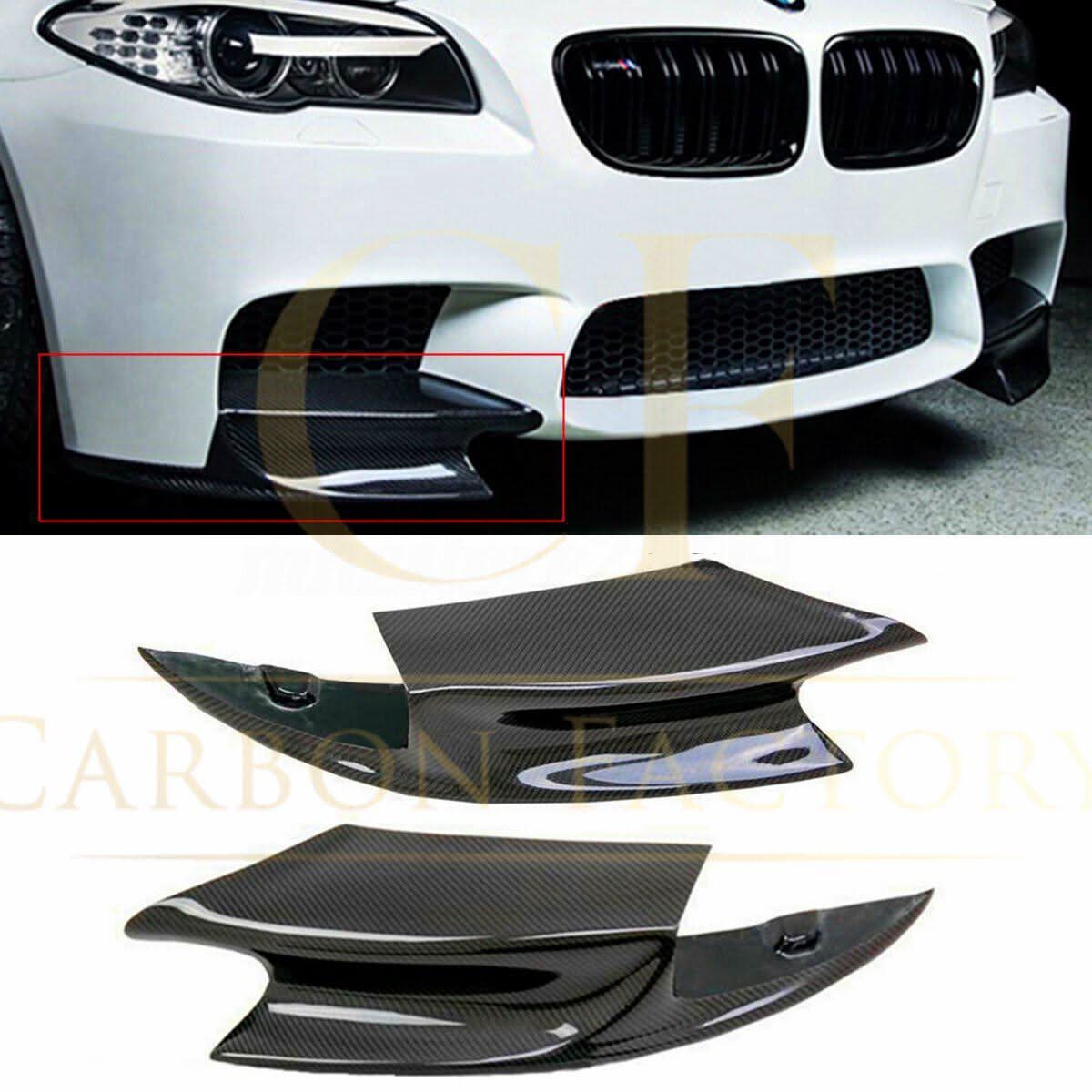 Carbon Fibre Front Splitter Covers for BMW F10 M5 10-17 - Carbon Factory