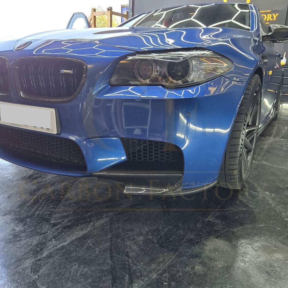 Carbon Fibre Front Splitter Covers for BMW F10 M5 10-17 - Carbon Factory