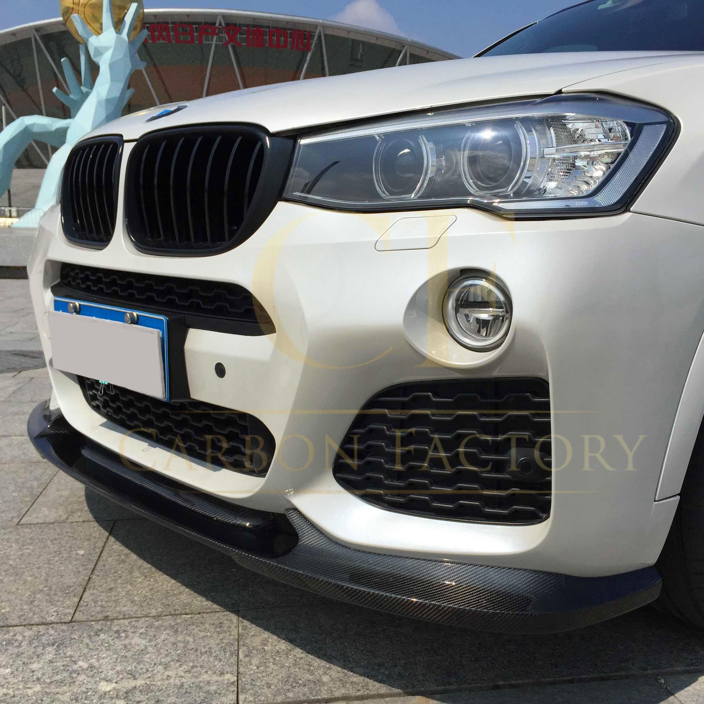 Carbon Fibre Front Splitter for BMW F25 X3 F26 X4 M Sport 15-18 - Carbon Factory