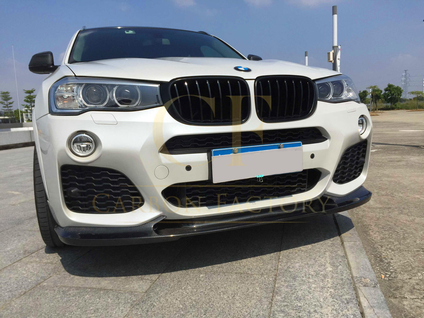 Carbon Fibre Front Splitter for BMW F25 X3 F26 X4 M Sport 15-18 - Carbon Factory