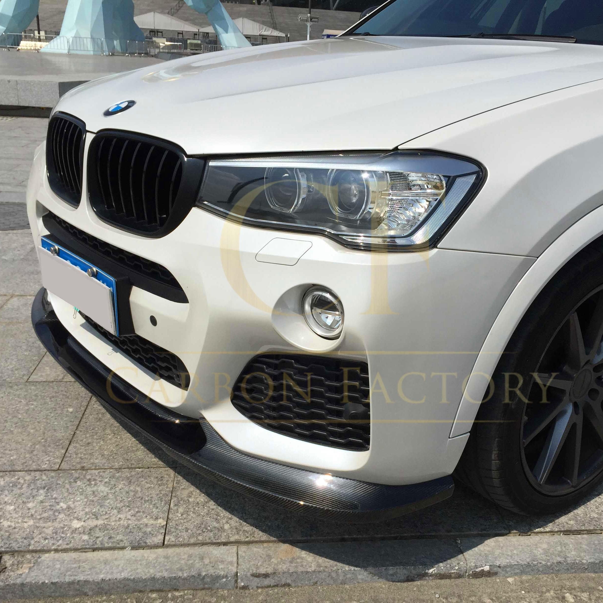 Carbon Fibre Front Splitter for BMW F25 X3 F26 X4 M Sport 15-18 - Carbon Factory