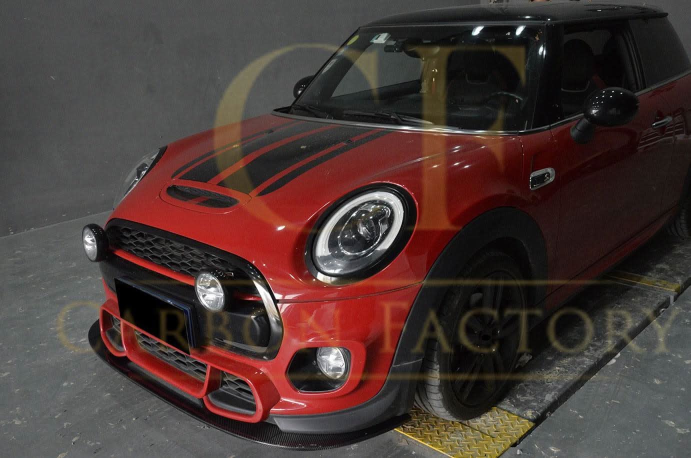 Carbon Fibre Front Splitter for BMW F55 F56 Mini Cooper S JCW 14-18 - Carbon Factory