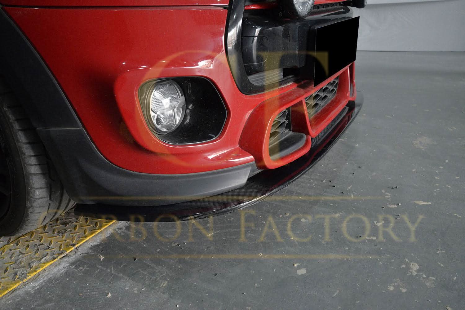 Carbon Fibre Front Splitter for BMW F55 F56 Mini Cooper S JCW 14-18 - Carbon Factory