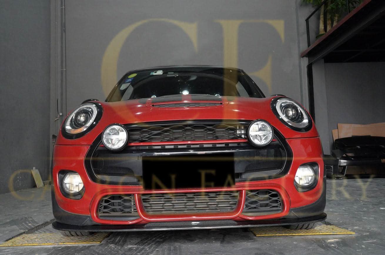 Carbon Fibre Front Splitter for BMW F55 F56 Mini Cooper S JCW 14-18 - Carbon Factory
