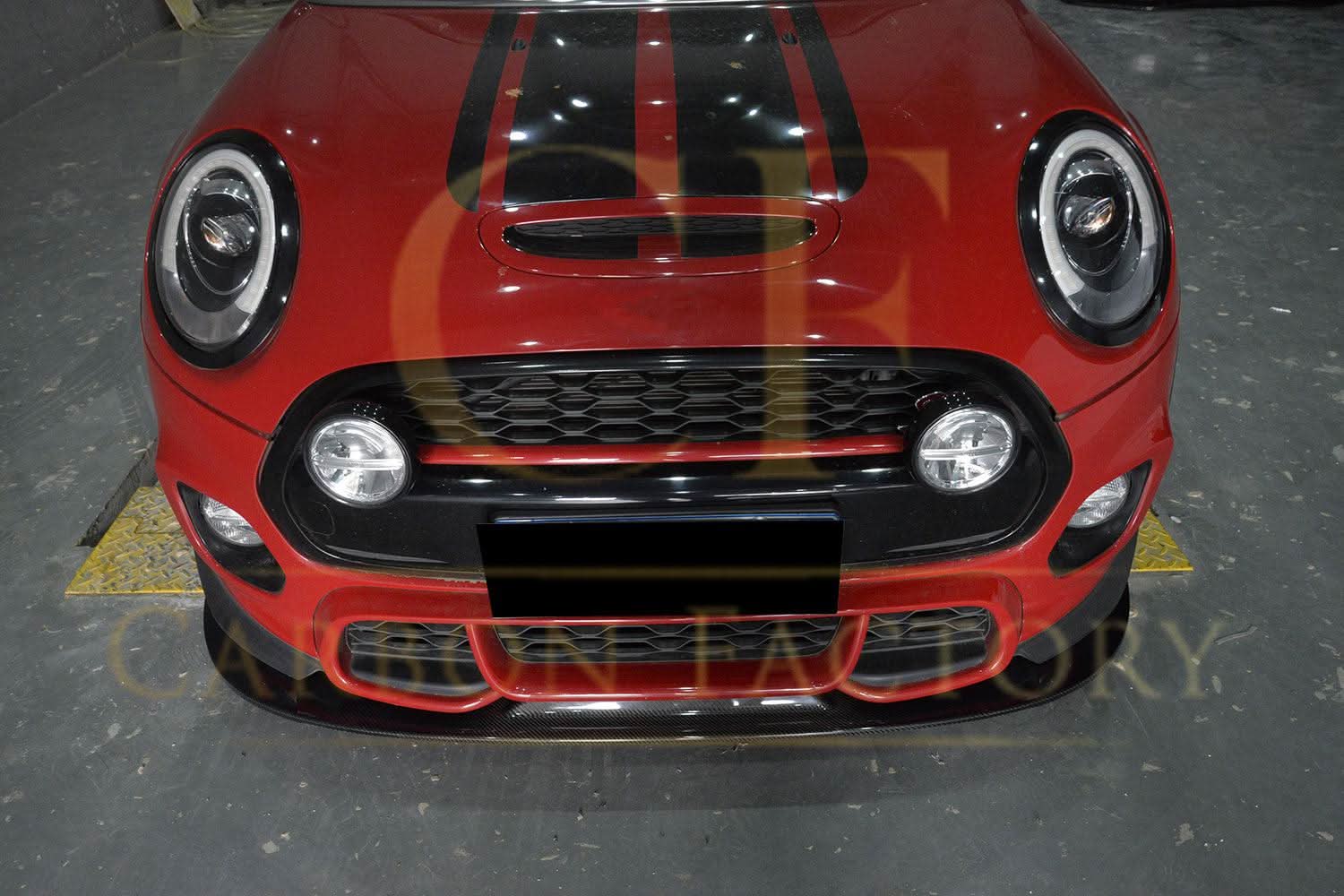 Carbon Fibre Front Splitter for BMW F55 F56 Mini Cooper S JCW 14-18 - Carbon Factory