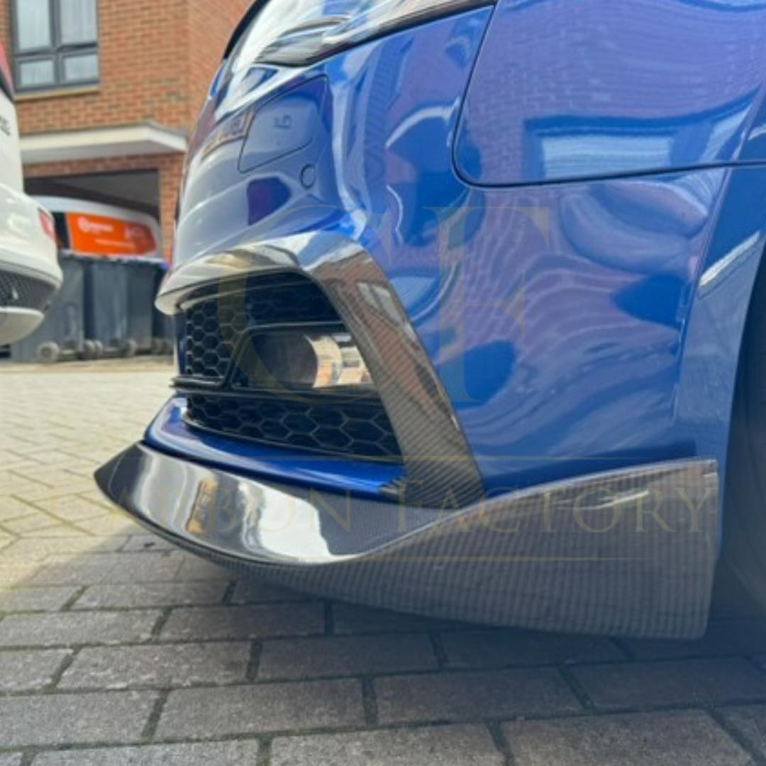 CF Style Carbon Fibre Front Splitter for Audi B8.5 S5 A5 S Line 11-16 - Carbon Factory