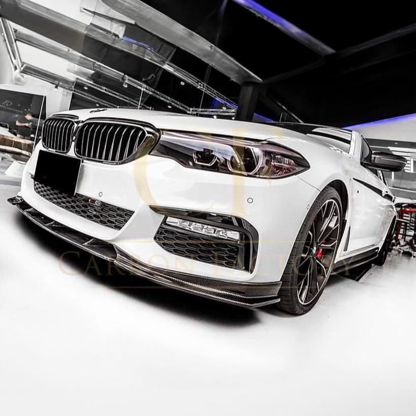 FD Style Carbon Fibre Front Splitter for BMW G30 5 Series M Sport 17-20 - Carbon Factory